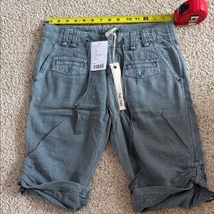 NWT Anthropologie  Gray Hei Hei Bermuda Shorts Sz 0
